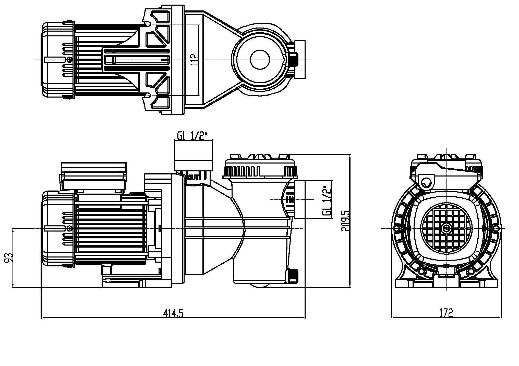 high flow circulation pump