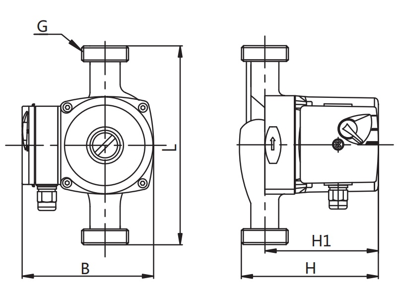 Three speed circulator pump