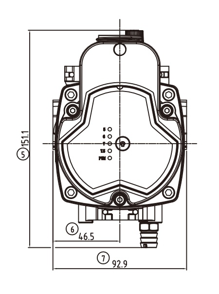 Wall hung Gas boiler pump