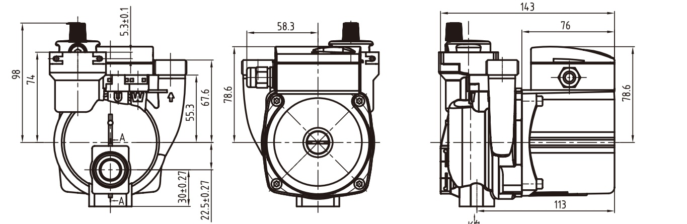 Shinhoo Wall hung Gas Boiler Pump