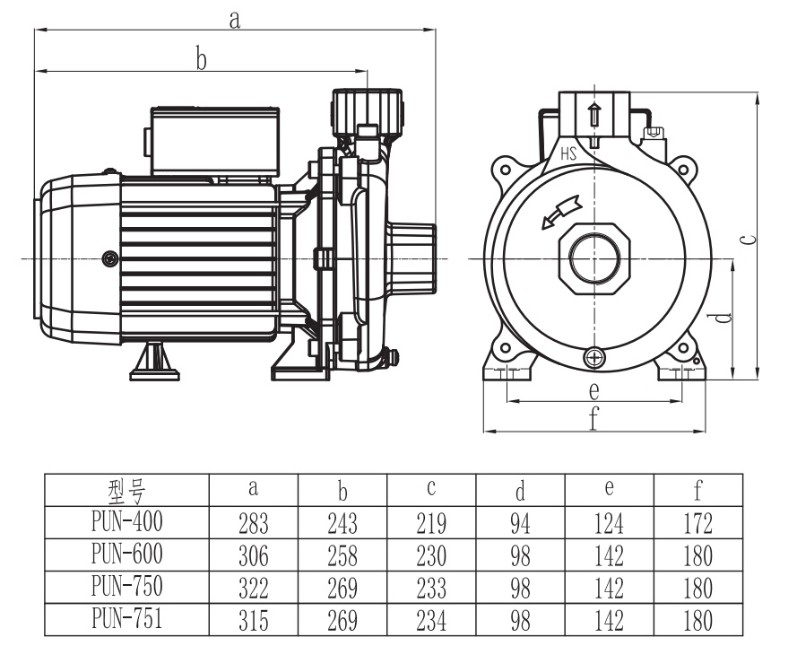 PUN-751 Installation Drawing