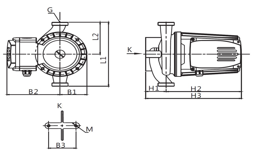 Basic Pro 25-9S Three speed circulation pump