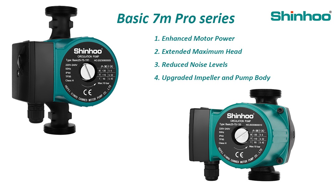 پمپ گردش خون Shinhoo Basic 7m Pro Series 丨 بهبود عملکرد و راحتی